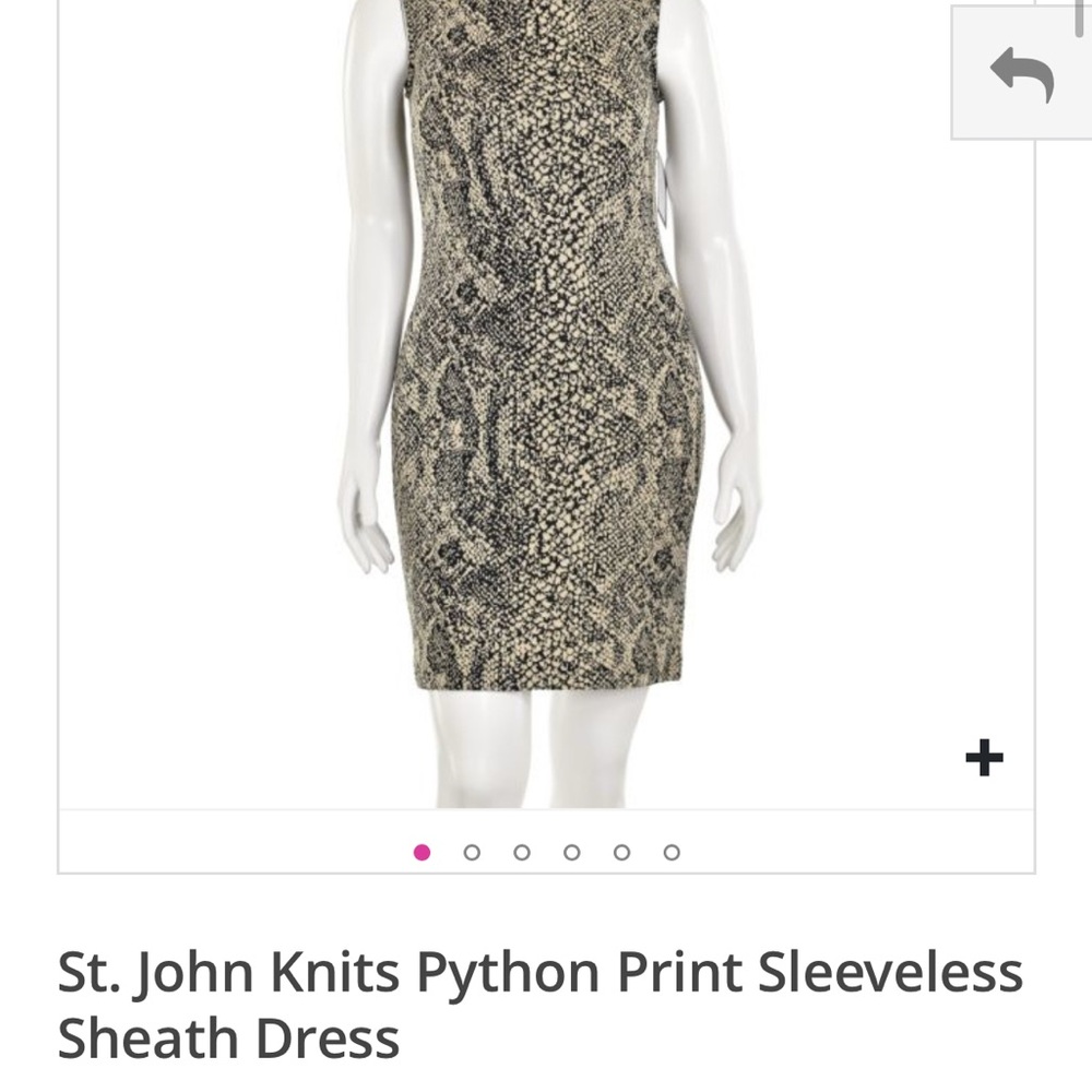 Vintage St. John Knits Python Print Sleeveless Sh… - image 2